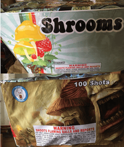 Shrooms 100 Shot Cake
